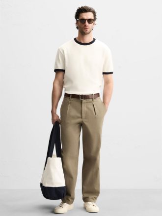 Men's Ringer T-Shirt with Contrast Trim