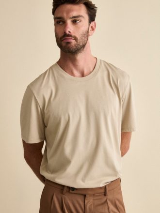 Men's Essential Crew Neck T-Shirt - Beige