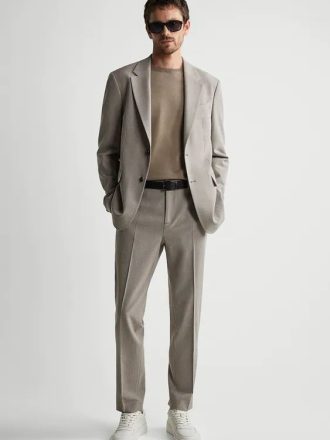 Casual Summer Suit Jacket & Trousers Set